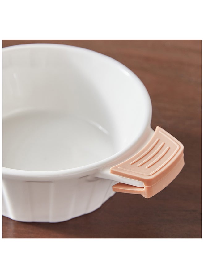 Home Box وعاء دائري ممتاز بمقبض سيليكون 18 × 6 × 15 سم - Image 4