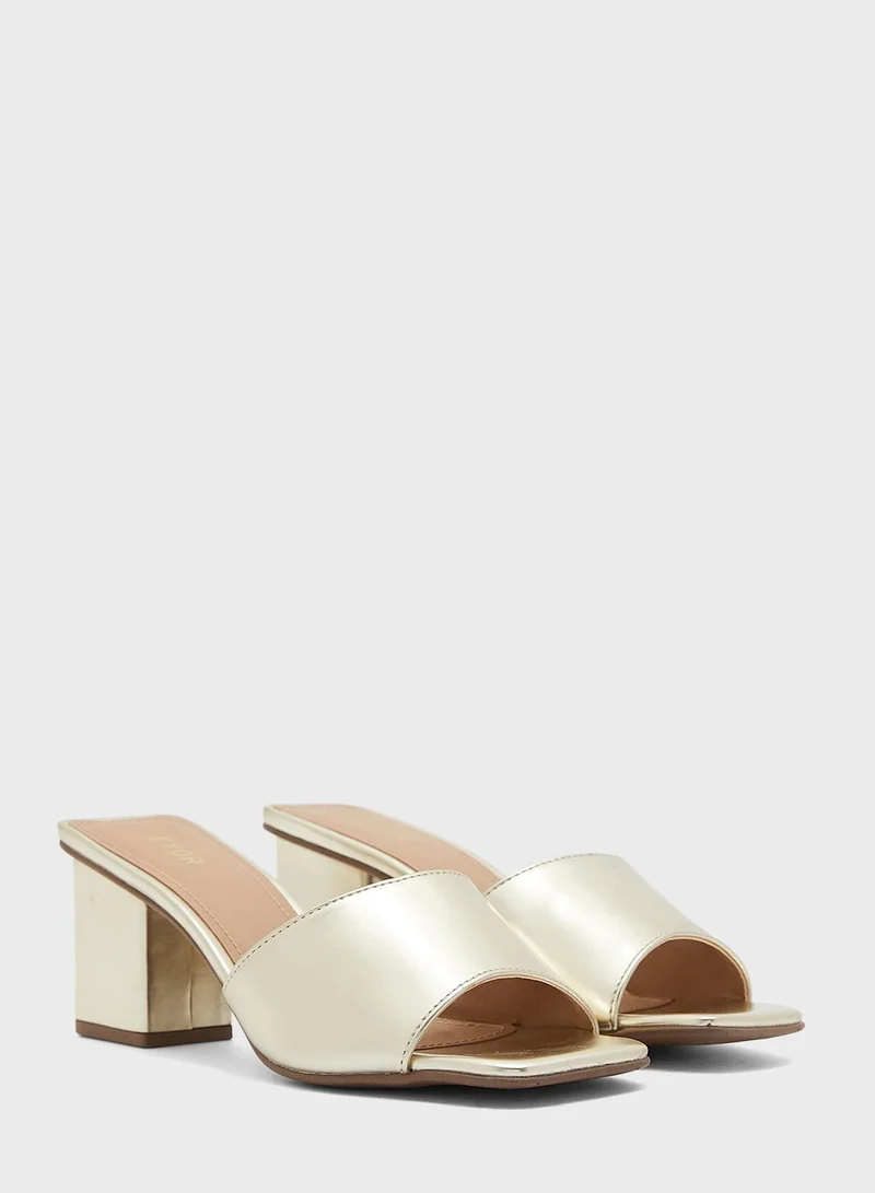 FYOR Casual Mid Heel Sandals