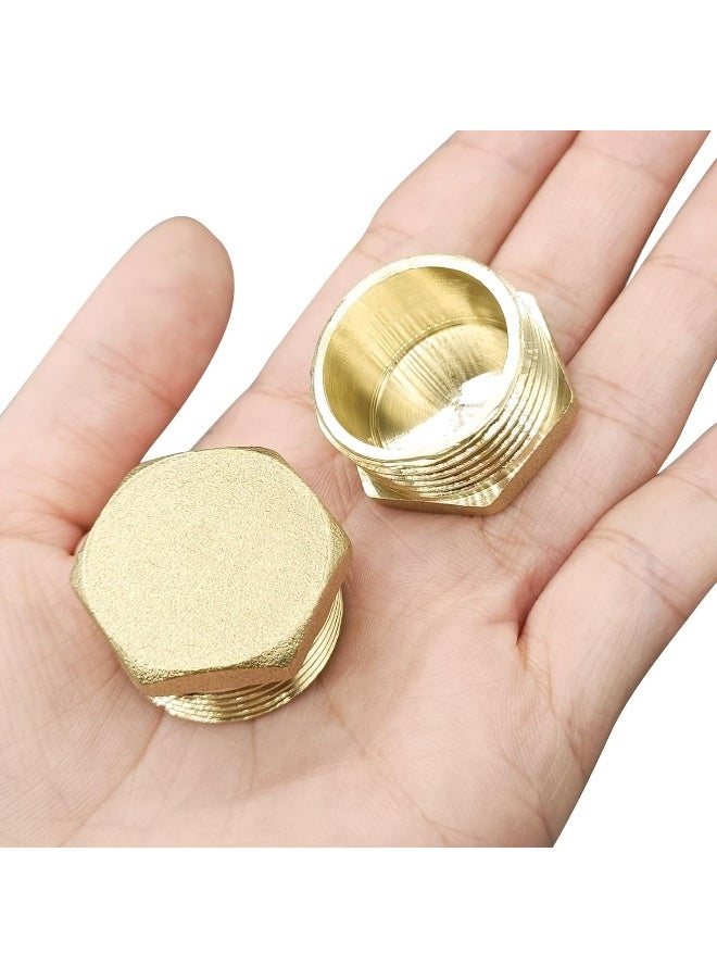 Royal Apex 2Pcs Set Brass Multi Purpose Hose Fittings With Bsp Thread For Plumbing Gas Hot Water Pipe Connector Pneumatic Etc Male Endcap 3/4 Inch - Image 5