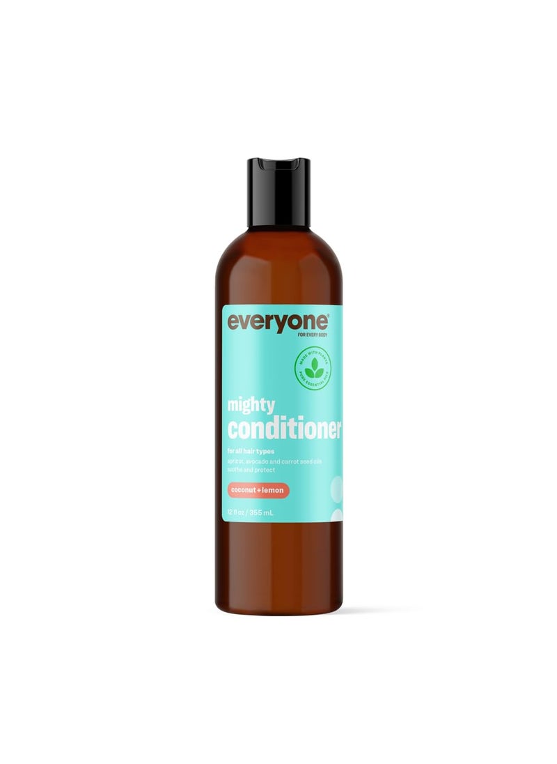 everyone for every body - Everyone Hair Care Conditioner  Coconut  Lemon Mighty 12 fl oz Bottle Wash  Leave In Hydrating Conditioner Deep Moisturizing Sulfate Free  Paraben Free - Image 1