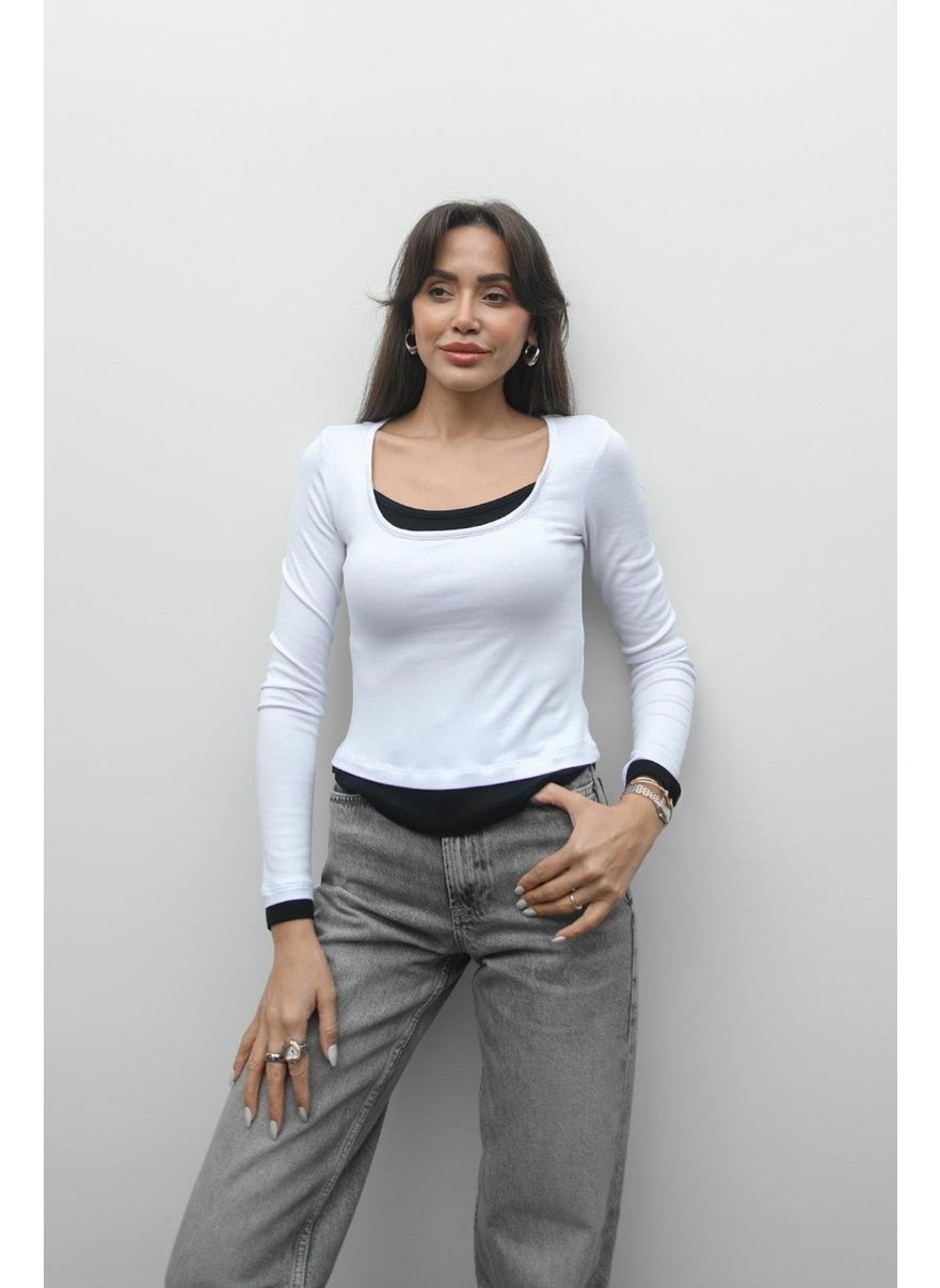 Havoş Ecru Regan Square Neck Blouse  - Image 1