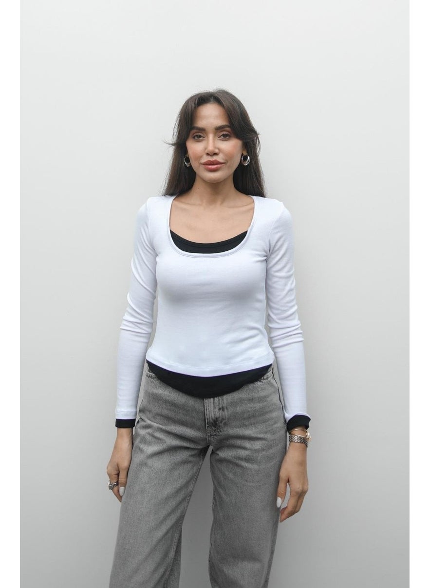 Havoş Ecru Regan Square Neck Blouse  - Image 3