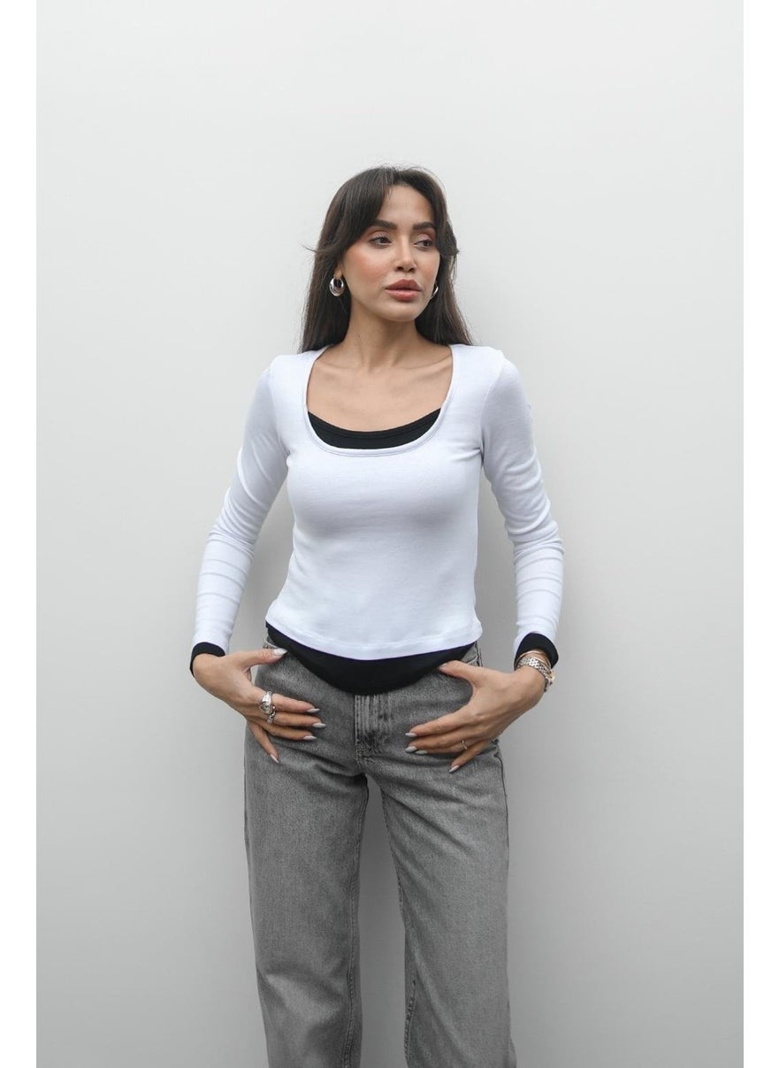 Havoş Ecru Regan Square Neck Blouse  - Image 2