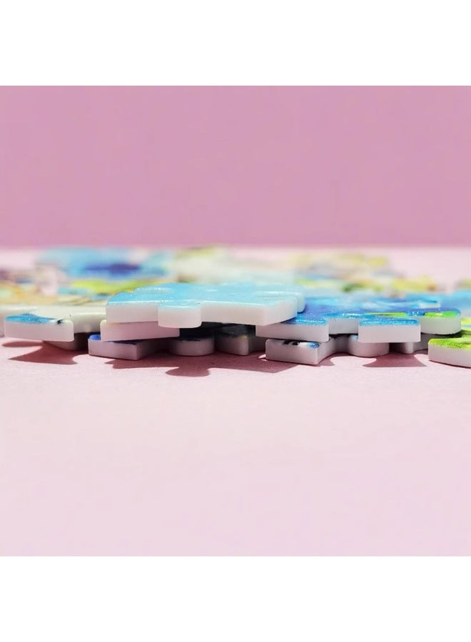 لغز خشبي للكبار من وورلد لاندمارك 1000 قطعة لغز للأطفال لعبة صعبة يمكنك صنعها بنفسك هدية عيد ميلاد-اللون: 4000 معالم عالمية - Image 4