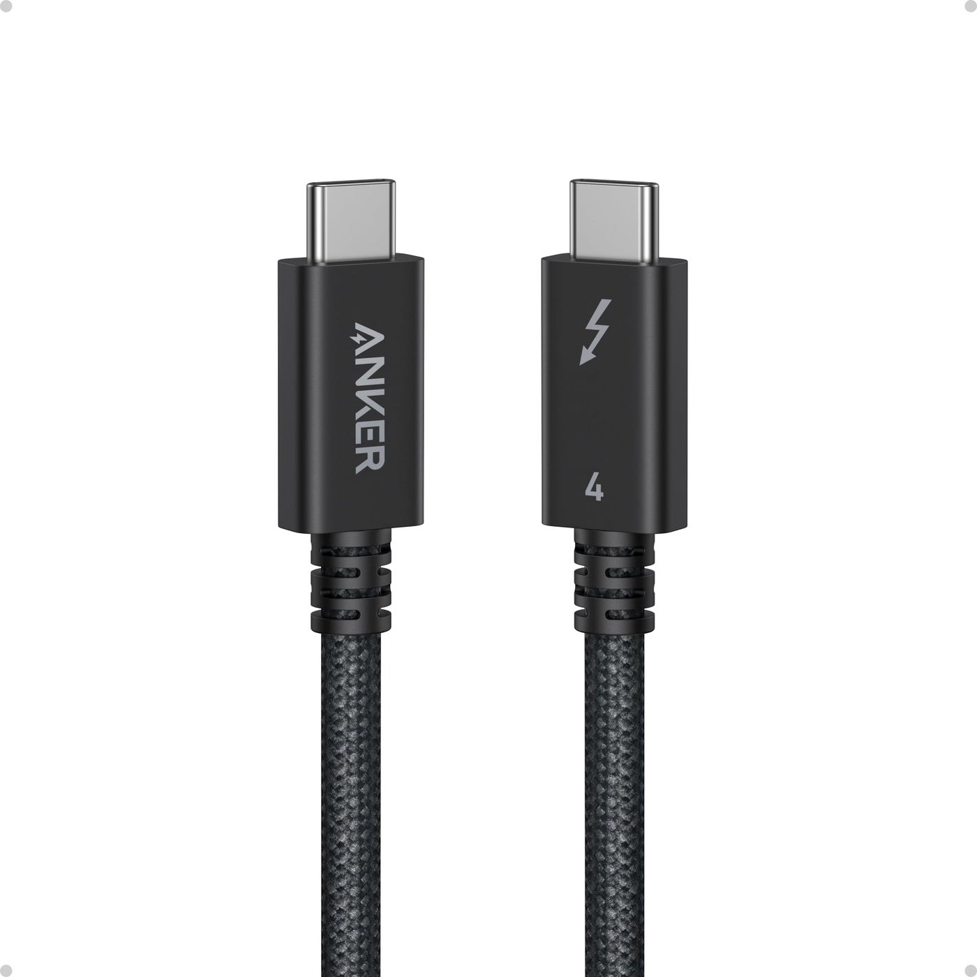 Anker Prime Thunderbolt 4 Cable, 3.3 ft USB C to USB C Cable, 240W Charging, 40Gbps Data Transfer, Supports 8K/4K Displays, for iPhone 16 Series, MacBook Air, iPad, Samsung (Thunderbolt 4-Certified)