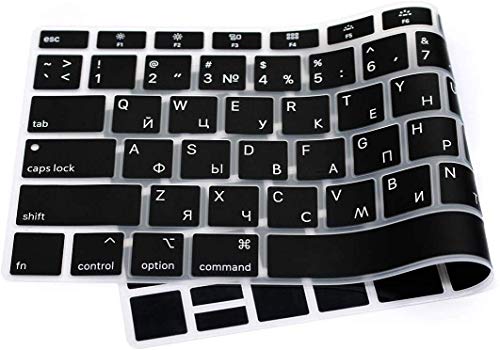 UHamn Russian Language Keyboard Cover Protective Skin Compatible with MacBook Air 13 inch with Retina Display Model A1932, 2018 Release (not Compatible for Old Version MacBook Air 13" A1369 & A1466) - Image 4