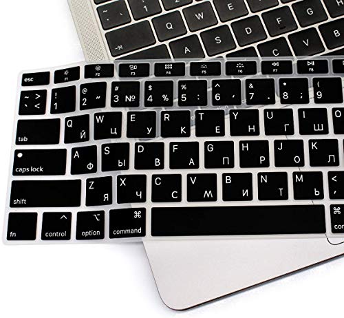 UHamn Russian Language Keyboard Cover Protective Skin Compatible with MacBook Air 13 inch with Retina Display Model A1932, 2018 Release (not Compatible for Old Version MacBook Air 13" A1369 & A1466) - Image 5