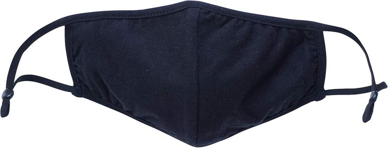 Simlu 6 Pack Premium Fabric Face Mask Reusable with Adjustable Elastic, 2 Layer,Cotton, Breathable, Nose Wire Black Cloth face Mask Washable Fits Men Women and Kids Made In USA - Image 5
