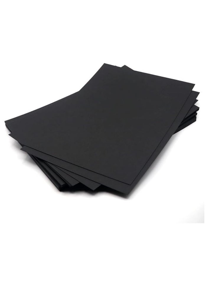 firstnock - 120GSM Black Paper, A4 50 Sheets Dark Black Paper - Image 1