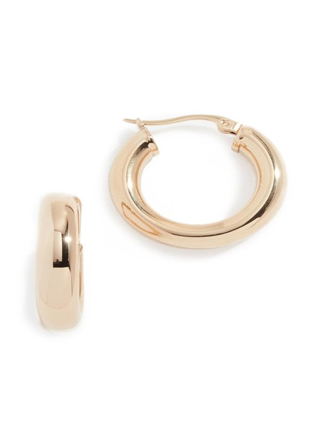 SHASHI yellow-gold-plated-brass SHASHI Women's Dominique Hoop Earrings, Gold, One Size - Image 1
