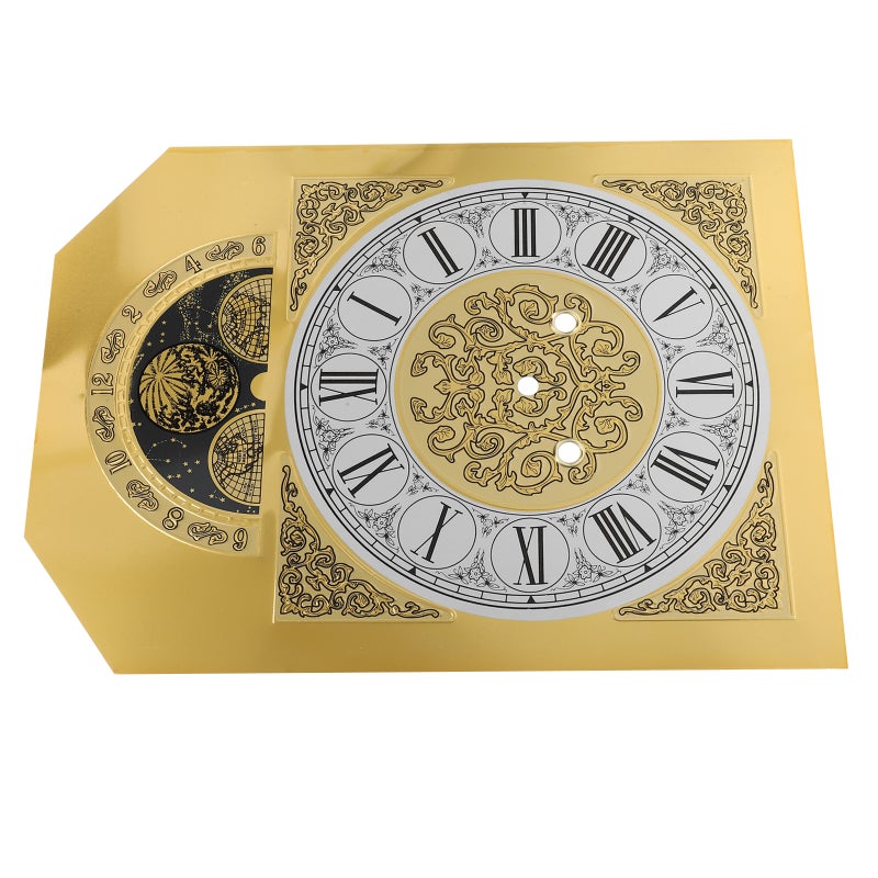 Clock Clock Numerals Dial مع قرص الاتصال الوجه على الساعة الكوارتز لساعة الحائط أجزاء Metal Quartz Dial البديل الآلية على الساعة - Image 1