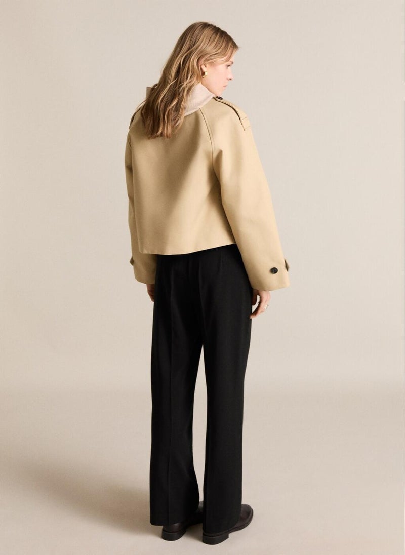 MANGO Casual Straight Mid-Rise Pants  - Image 2