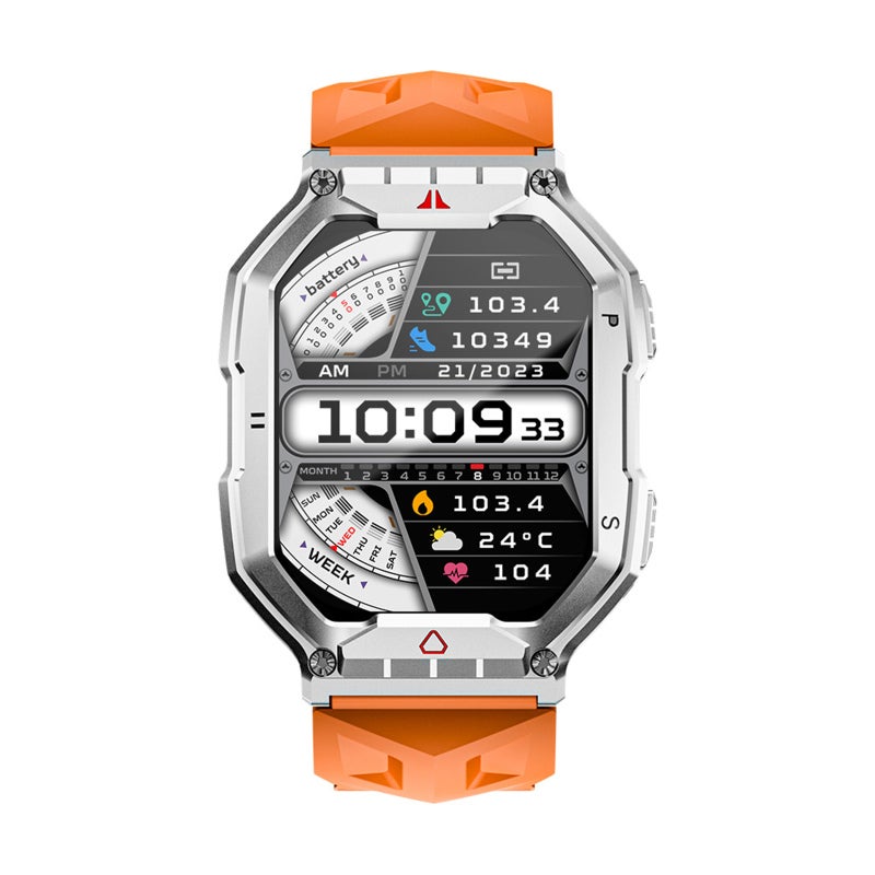 OCEAN 3 PRO Smart Bracelet Sports Watch 2.1-Inch AMOLED FullTouch Screen Fitness Tracker IP68 Waterproof Flashlight BT Call Blood Oxygen/Sleep/Heart Rate/Blood Pressure Monitor Multiple Sports - Image 2