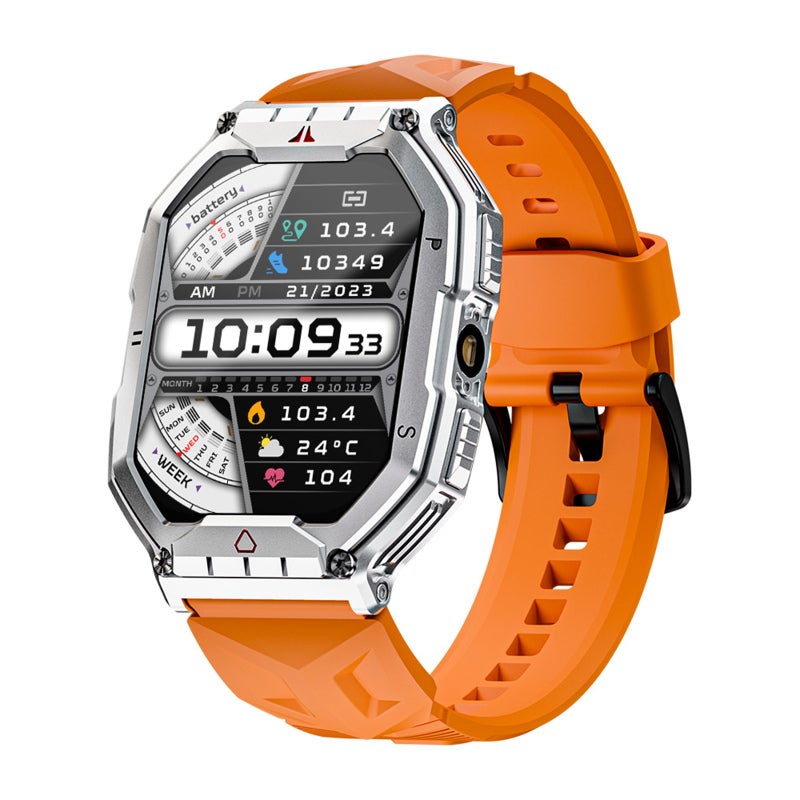 OCEAN 3 PRO Smart Bracelet Sports Watch 2.1-Inch AMOLED FullTouch Screen Fitness Tracker IP68 Waterproof Flashlight BT Call Blood Oxygen/Sleep/Heart Rate/Blood Pressure Monitor Multiple Sports - Image 1