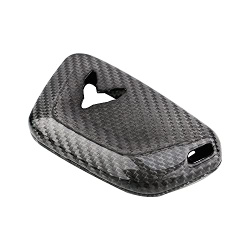 PACEWALKER Carbon Fiber for Chevrolet Corvette C8 Key Fob Case Cover 2020 2021 2022 2023 2024 2025 Keyless Entry Shell Trim (Carbon Fiber Grey) - Image 5