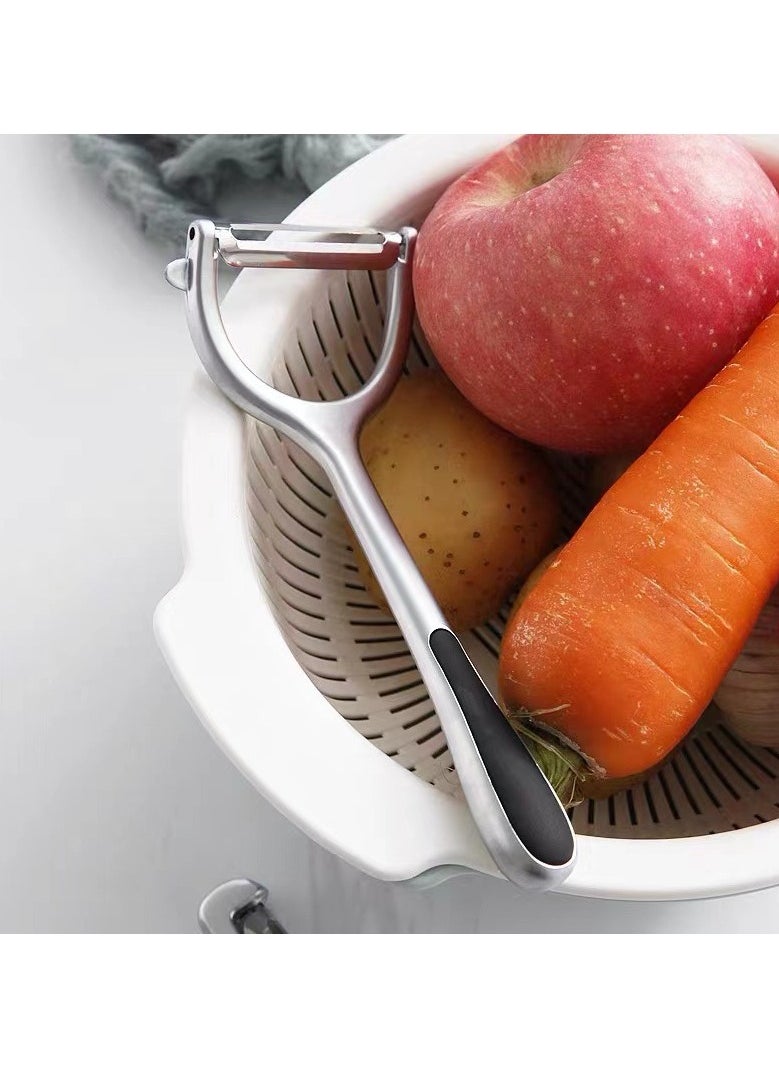 2pcs Multi-functional Peeling Tool Potato Grater Cutter Carrot Shredder Potatoes Peeler Vegetable Shredders Vegetable Scraper Potato Peelers Vegetable Peeler Crank Peeled