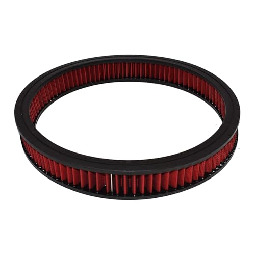 A-Team Performance أداء A-Team - عنصر فلتر الهواء منظف الهواء تدفق عالي بديل قابل للغسل وإعادة الاستخدام من ألياف القطن الدائرية - متوافق مع بويك شيفروليه جي إم سي فورد موبار أولدزموبيل بونتياك (13.875 بوصة) - Image 2