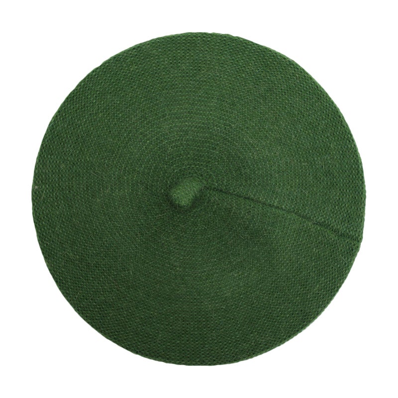 ZLYC French Beret Hat Fashion Print Lightweight Winter Warm Artist Hat for Women (Solid Army Green) - Image 4