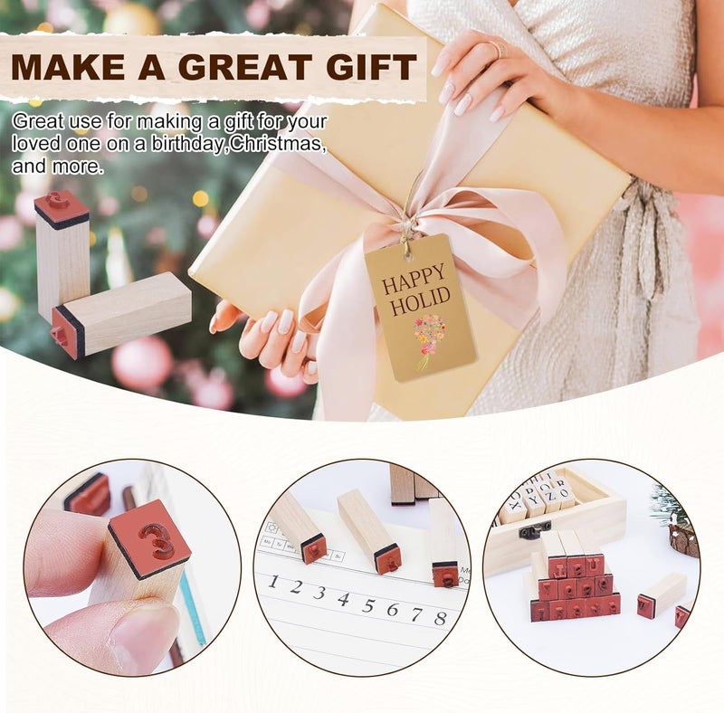 UCEC 36PCS Alphabet Letter Stamps for Clay with Ink Pad – Scrapbook Supplies Rubber Stamps for Journaling, Custom Stamp for Crafting–Letter Stamp Set Scrapbook Kit for Scrapbooking & Stamping Supplies - Image 4