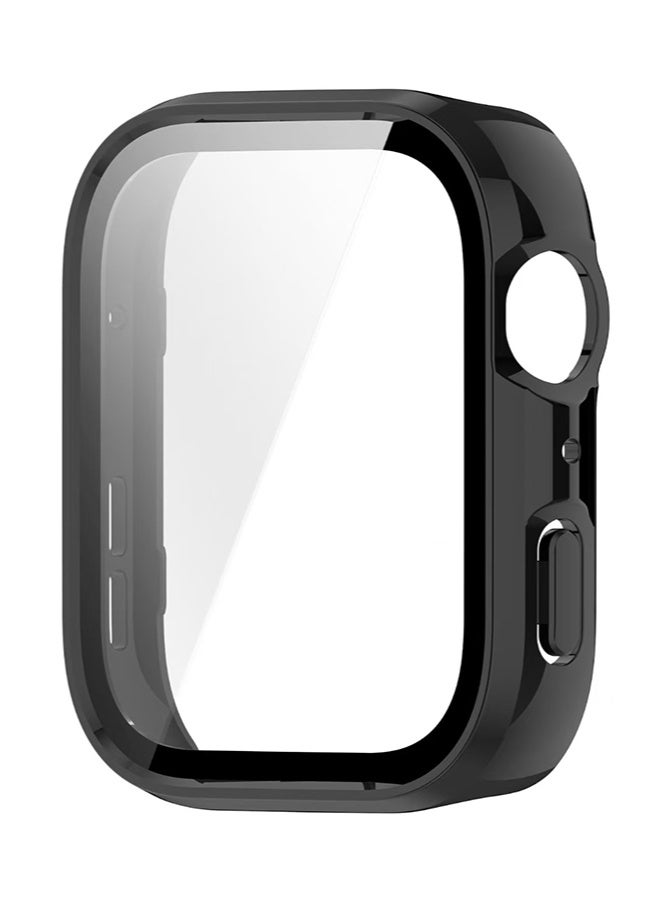 HL-Tech Case Compatible with HUAWEI Watch Fit 4 Watch Glass Protective Film Hard Plastic Frame HUAWEI Watch Fit 4 Watch Case Black - Image 4