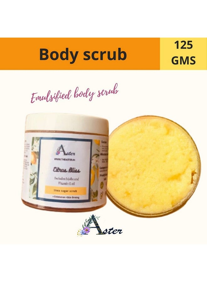 Aster Citrus bliss body scrub, non greasy scrub for glowing skin, Exfoliation, 125 GMS body scrub, No Parabens and sulphate, All skin type - Image 2