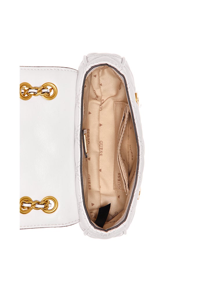 جس حقيبة سابقة للكتف بتصميم شعار سيسري لموضة النساء، حقيبة تحت الإبط بحجم صغير للنساء باللون الأسود - Image 5