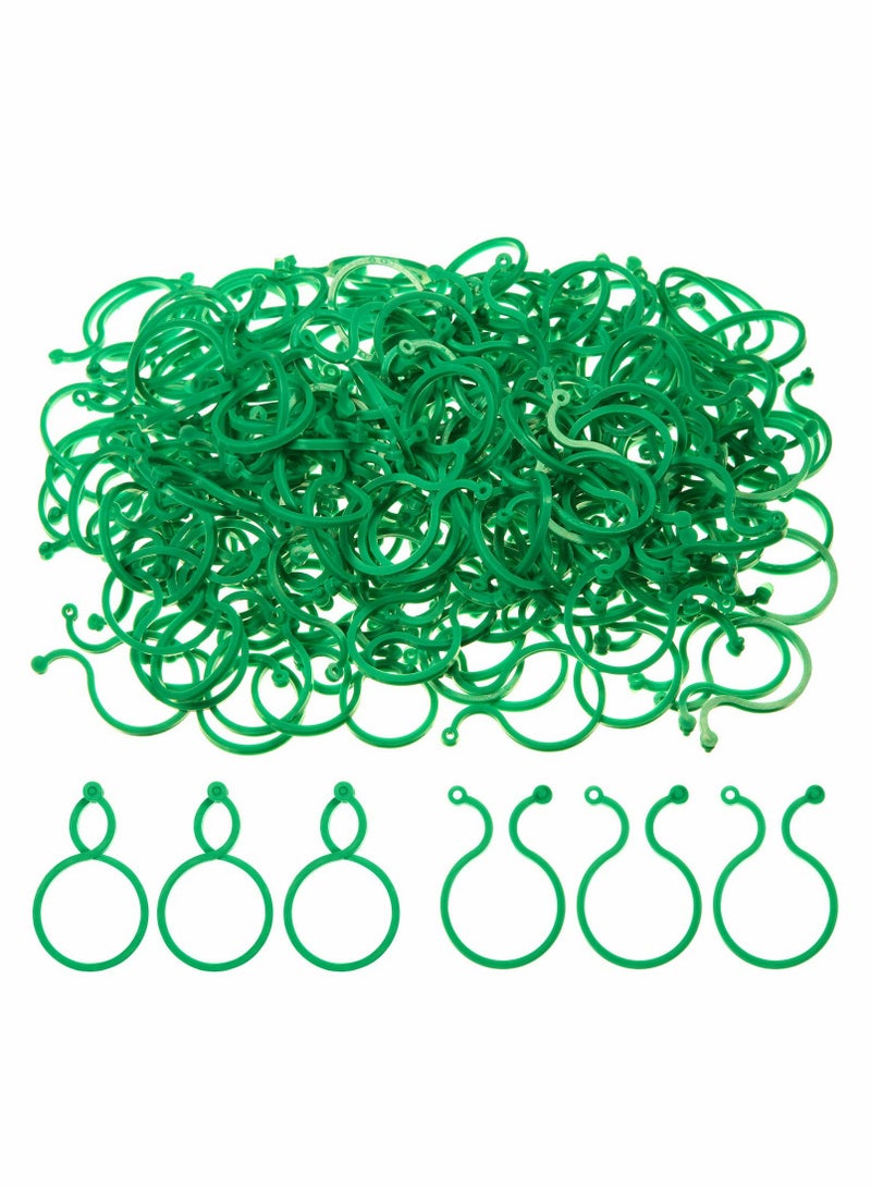 كاست ويف Plant Support Clips, 100PCS Garden Tomato Vegetables Vine Flower Locks for Securing Climbing Plants, Green - Image 1