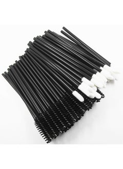 LifexTol 200pc Eyelash Brush Lip Brush, Disposable Mascara Wands Eyebrow Brush Eyelash Spoolies for Eyelash Extensions Makeup Tool, Disposable Makeup Applicator Kit-D 