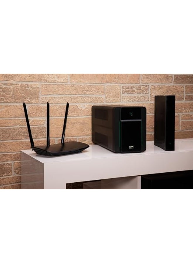 اي بي سي جهاز APC Back-UPS بقدرة 1600 فولت أمبير، 230 فولت، مزود بمنظم جهد تلقائي، بسعر Schuko - Image 4