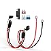 ELFCULB SAE to O Ring Terminal Harness 12AWG Battery Cable with 10A 15A 20A 25A Fuse Compatible for Motorcycle Car 2FT - Image 2