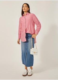 Oversized Stripe Collared Shirt - pzsku/ZE9939AB80299800FFFA4Z/45/_/1739732064/07491b38-61f1-424b-a3a0-76247b255de8