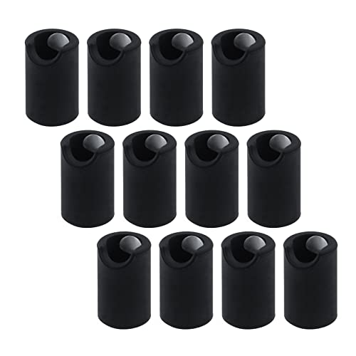 Antrader 12pcs Silicone Protector for Cabinet HandleRound Door Handle CoverBlack - Image 1
