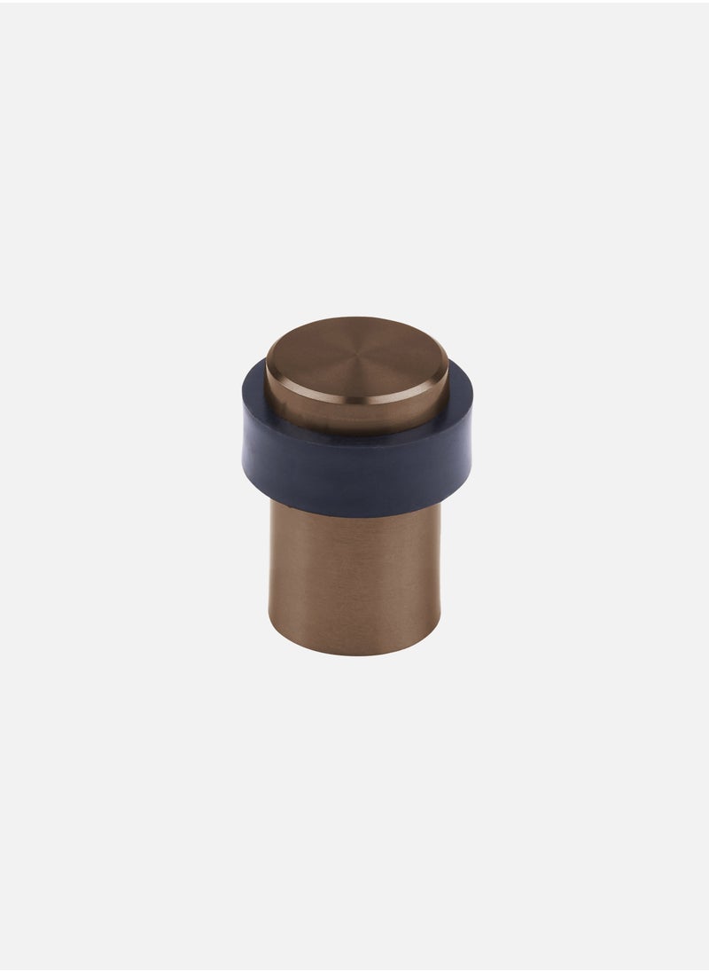 CINCINNO Cylinder Shaped Door Stopper with Rubber – 45mm, Premium Stainless Steel, Coated, Heavy Duty, Anti-Corrosion, Wall Protector, 5-Year Warranty – (Dark Antique Brass) 