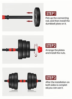 Adjustable-Dumbbells-Sets,Free Weights-Dumbbells Set of 2 Convertible To Barbell A Pair of Lightweight for Home Gym,Women and Men Equipment，20KG - pzsku/ZE993B4AFED5FAA0CFEA6Z/45/_/1738812544/0afcbbd7-1da2-41ea-b78c-f83b5f927085