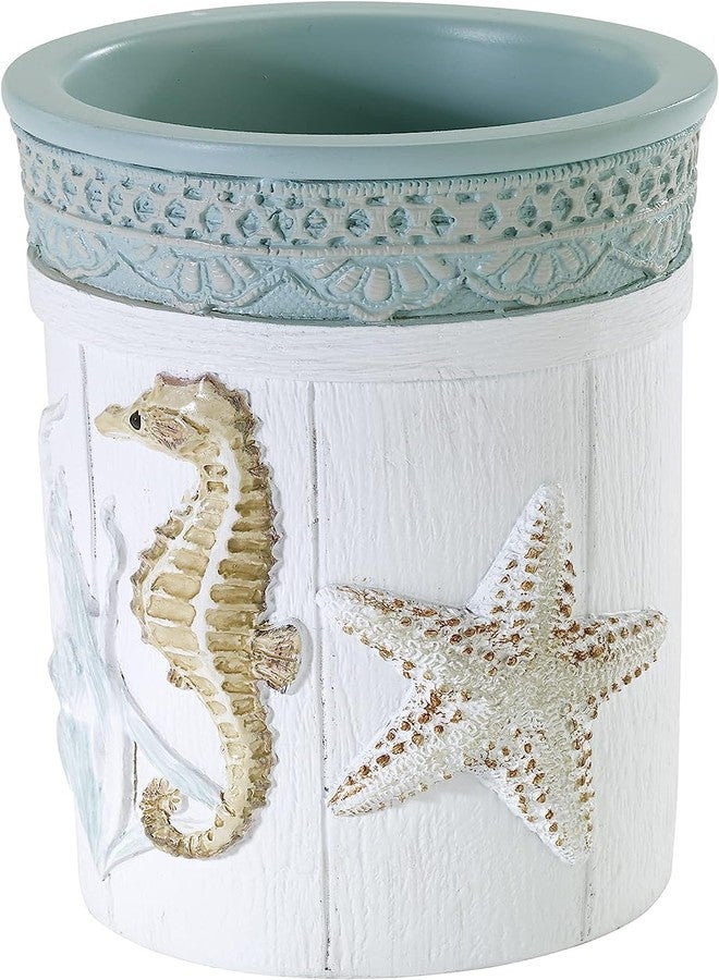 Avanti Linens - Tumbler, Countertop Organizer, Farmhouse Chic Bathroom Accessories (Farmhouse Shell Collection) - Image 1