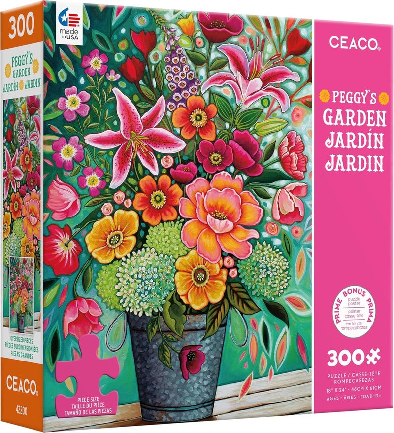 Ceaco Peggys Garden Florenza 300 Oversized Piece Jigsaw Puzzle - Image 3