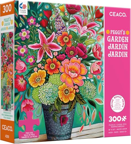 Ceaco Peggys Garden Florenza 300 Oversized Piece Jigsaw Puzzle - Image 1