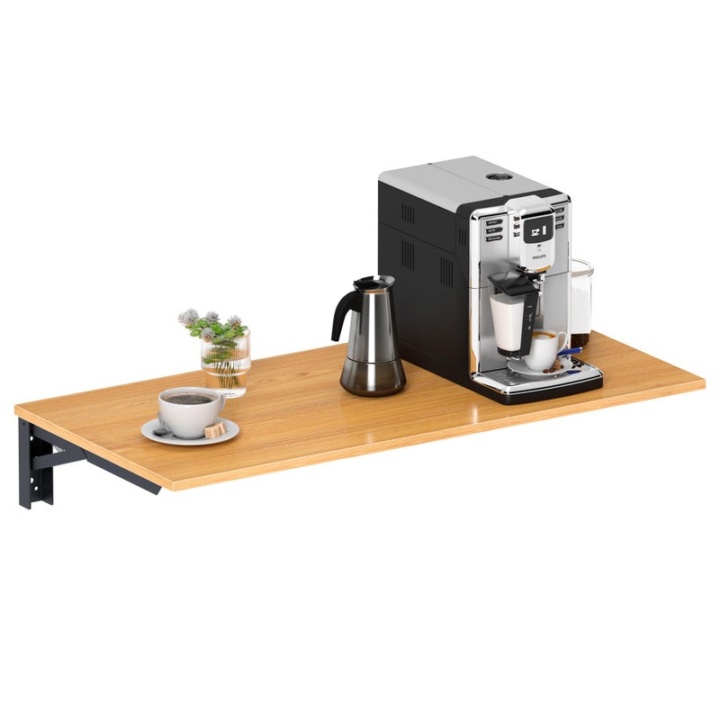 Need Wall Mounted Table - Heavy Duty Small Fold Down Desk Length 36" Width 20" Perfect Addition to Garage & Shed/Home Office/Laundry/Home Bar/Kitchen & Dining Room AC15BB(9050) - Image 1