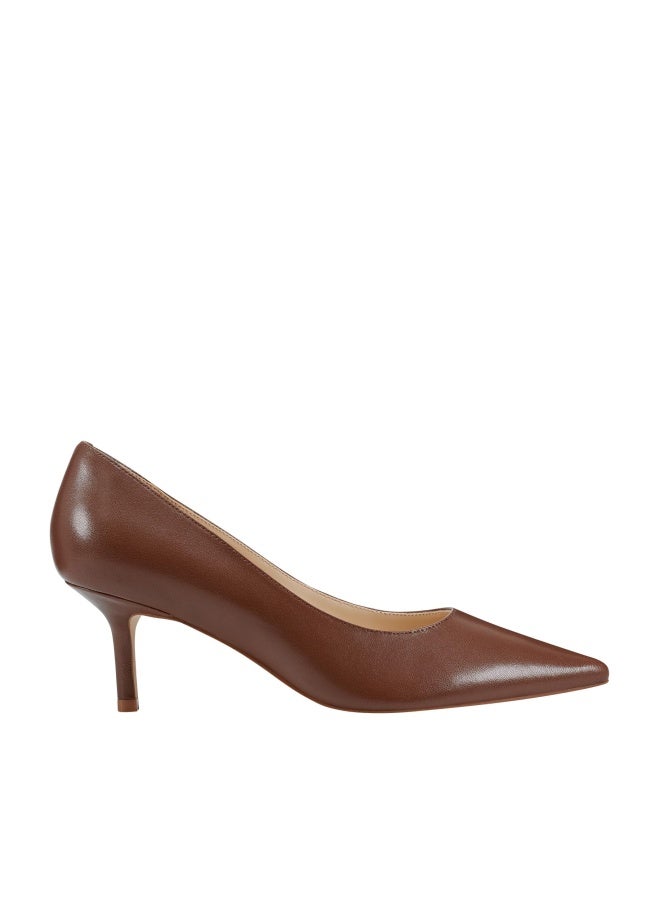 Marc Fisher Women's Alola Pump, Medium Brown Leather 210, 7.5 - Image 1