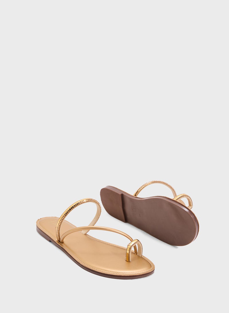 ELLA Toe Post Flat Sandal  - Image 3