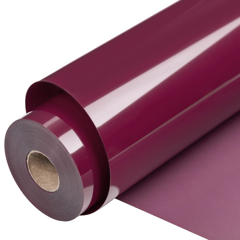VINYL FROG Maroon Heat Transfer Vinyl Rolls 12 x25ft Maroon Iron on Vinyl for Craft Cutter Maroon HTV Vinyl Roll for All Cutter Machine Easy to Cut  Weed for Heat Press Design
