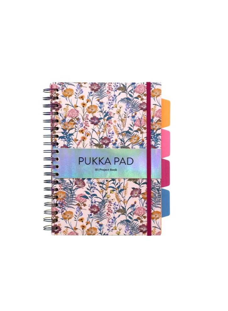 Pukka Pad B5 Size Bloom Hardcover Notebooks With Elastic Closure - Image 1