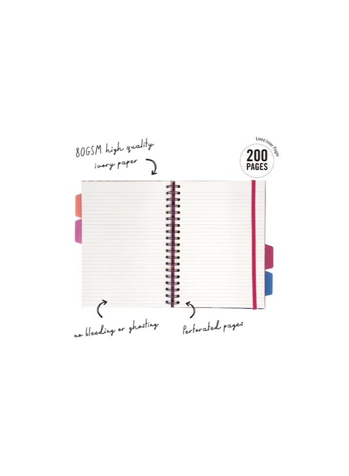 Pukka Pad B5 Size Bloom Hardcover Notebooks With Elastic Closure - Image 2
