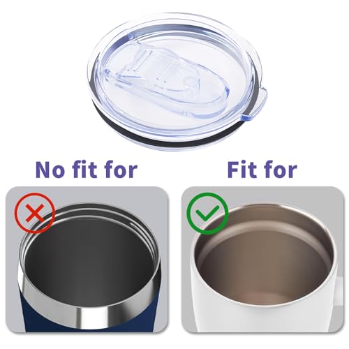 RXZHZYM Press-in Lid - Compatible with Hydro Flask coffee lid, All Around Tumbler 20,16 oz and 12 oz Outdoor Kitchen Tumbler. Pack of 2. - Image 2