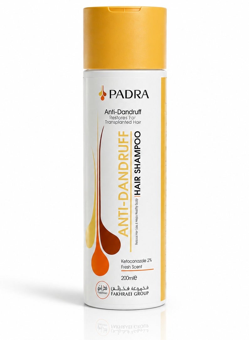 Padra Anti-Dandruff Hair Shampoo – Advanced Scalp Care | For All Hair Types | Unisex | 200ml - Image 1