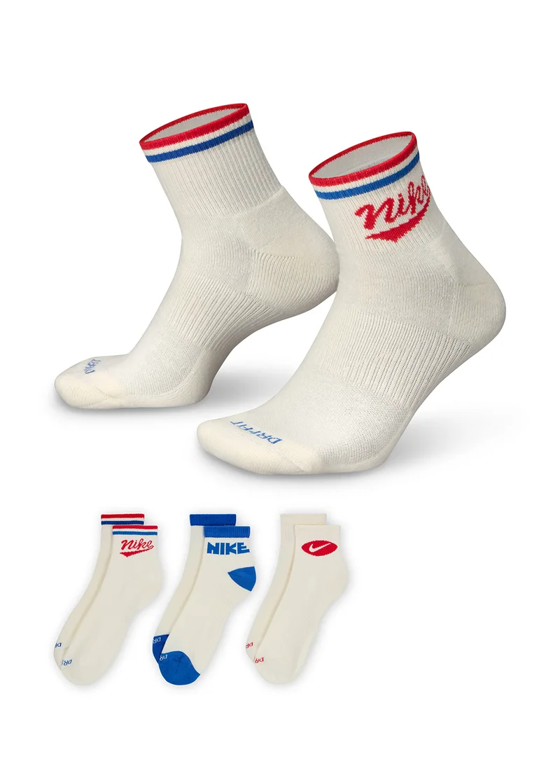 Nike 3 Pack Everyday Ankle Socks