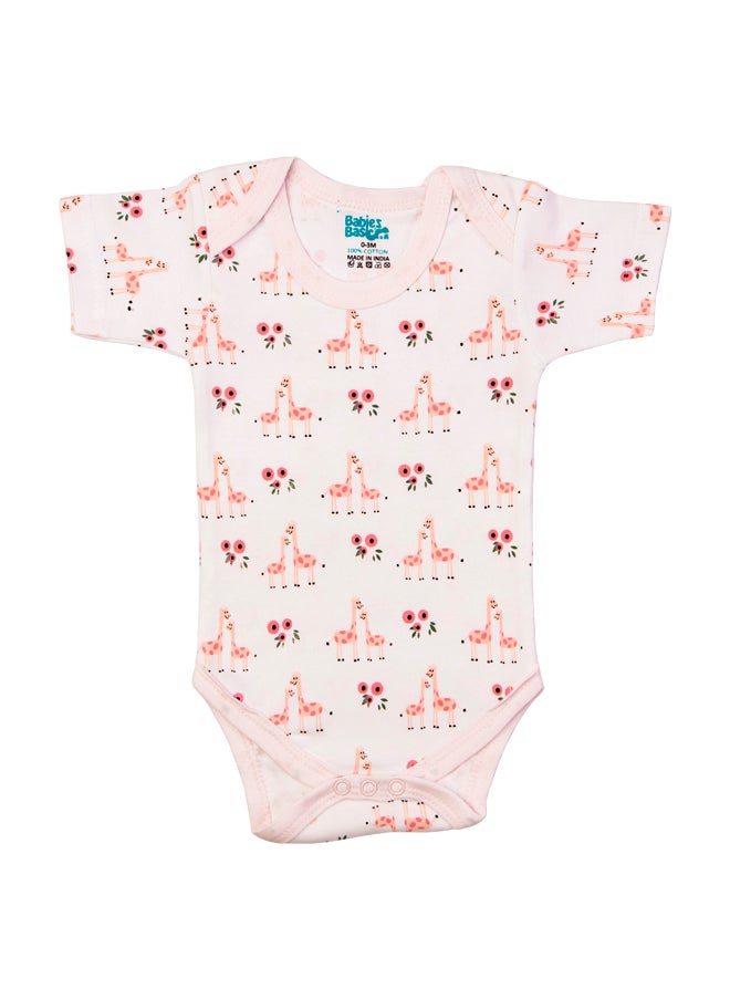 Printed Romper/Bodysuit For Babies - Pack Of 3, Multi Color