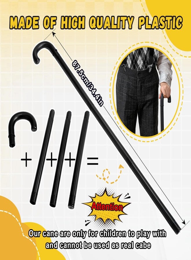 سكيرفي زي تنكري للأطفال من Skirfy Kids، زي رجل عجوز للأطفال مع قبعة وسترة جد، إكسسوارات تنكرية لشخصية الجد - Image 3