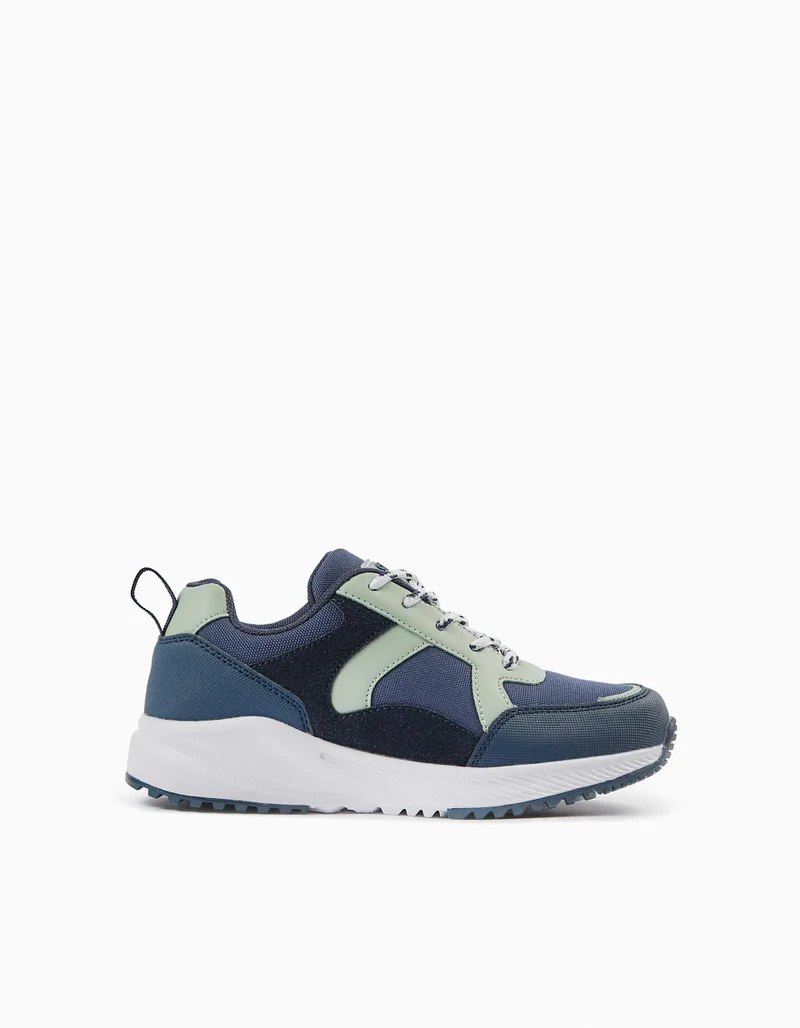 زيبي Trainers for Boys 'ZY Superlight Runner', Dark Blue/Aqua Green