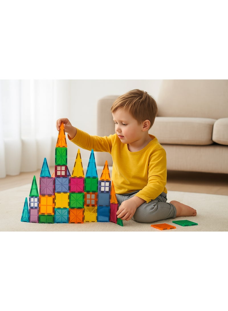 بيكا بلوم ماجنيتك بيلدنج تايلز – 100 بيس ثري دي كونستركشن ست فور كيدز | ستيم إديوكيشنال توي (3+ ييرز) - Image 1